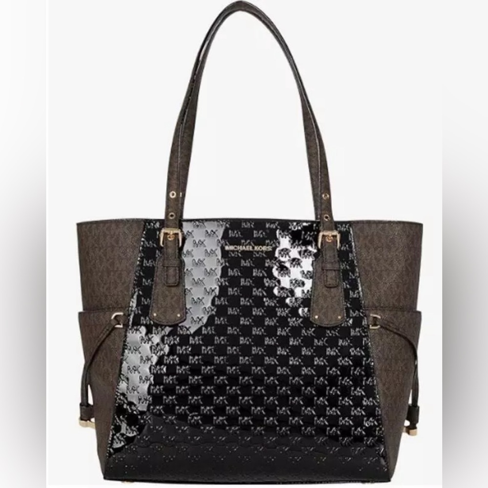 New with tags Michael Kors Voyager East/West Tote - Black/Brown